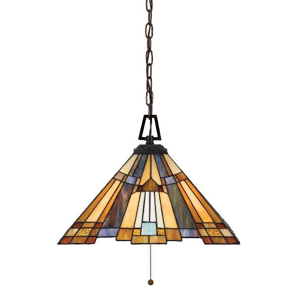 Inglenook 3 Leuchtende Pendelleuchte - A- Valiant Bronze der Firma Elstead