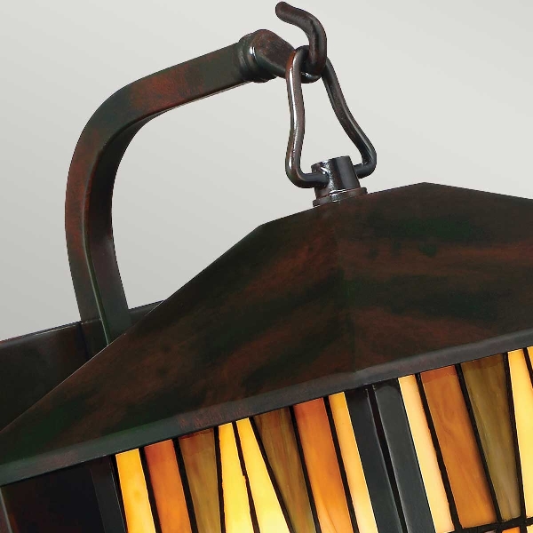 Inglenook 1 Licht Außenwandlaterne Medium - Valiant Bronze der Firma Elstead