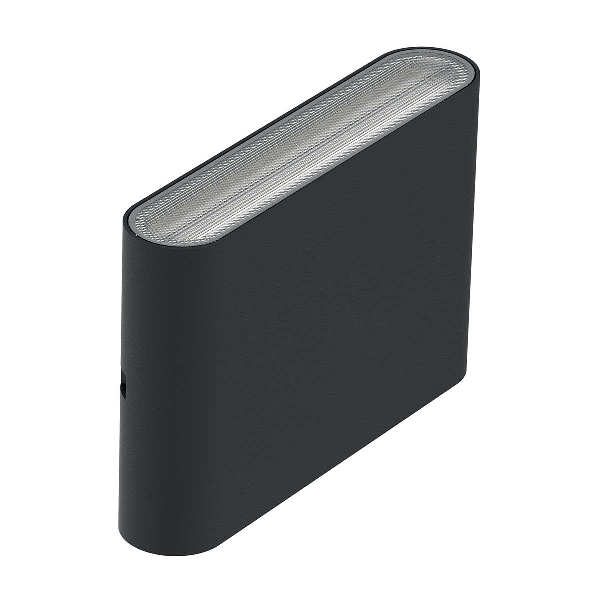 Jens LED-Wandleuchte - Schwarz, Aluminiumguss, Polycarbonatlinse der Firma Elstead