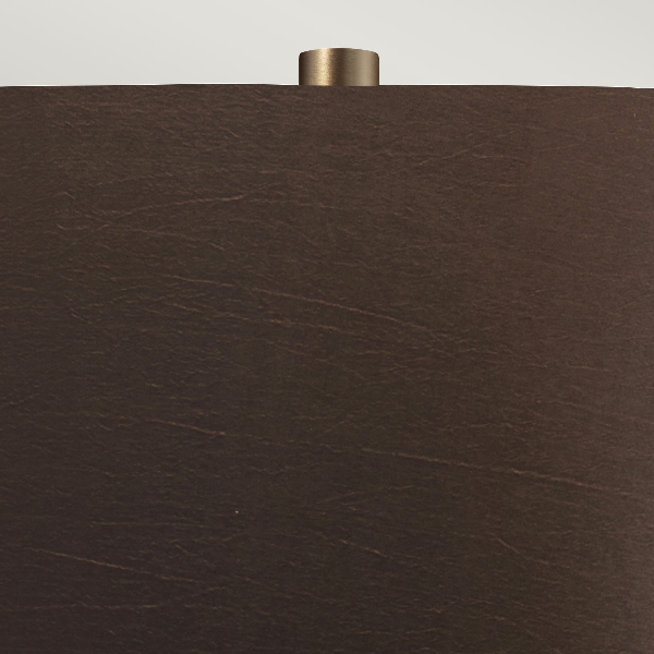 Job 1 Light Tischleuchte - Bronze Metallic, Brauner Schirm der Firma Elstead