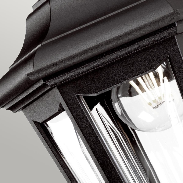 Kinsale 1 Licht Wandlaterne - Schwarz der Firma Elstead