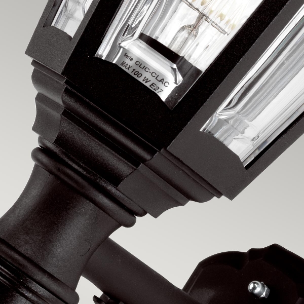 Kinsale 1 Licht Wandlaterne - Schwarz der Firma Elstead