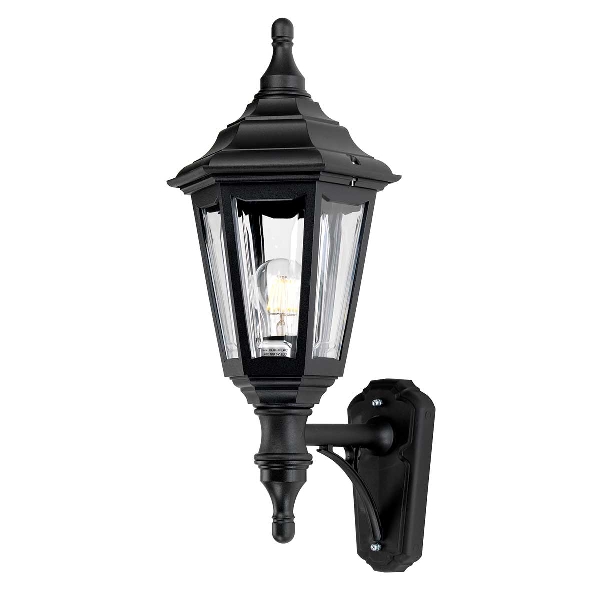 Kinsale 1 Licht Wandlaterne - Schwarz der Firma Elstead