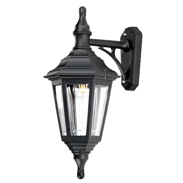 Kinsale 1 Licht Wandlaterne - Schwarz der Firma Elstead