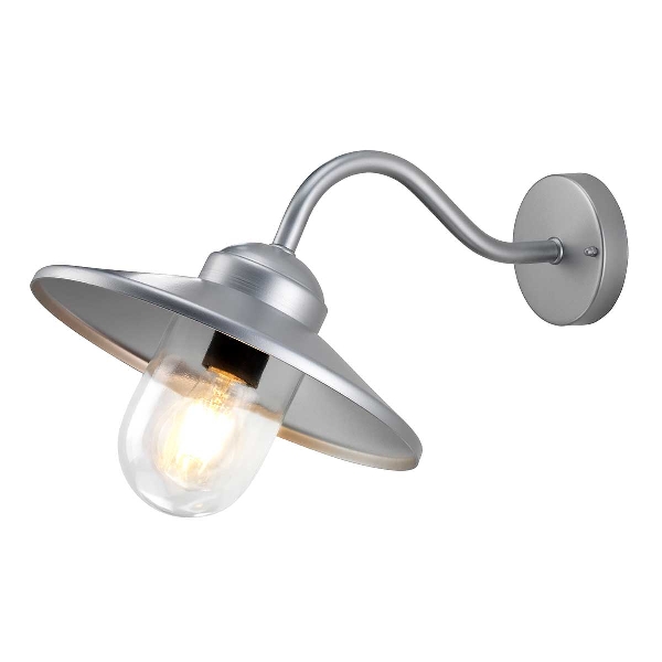 Klampenborg 1 Licht Wandlaterne - Silber der Firma Elstead