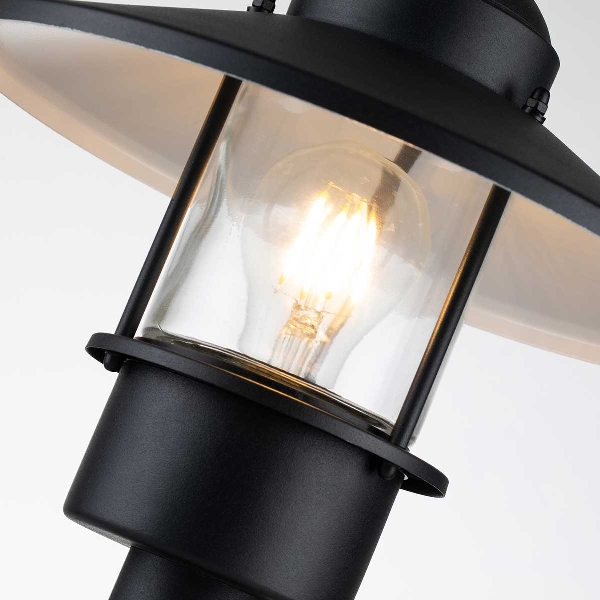 Klampenborg 1 Licht Sockel - Schwarz der Firma Elstead