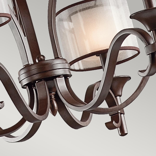Lacey 9 Licht Kronleuchter - Mission Bronze der Firma Elstead