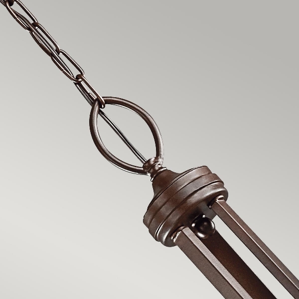 Lacey 9 Licht Kronleuchter - Mission Bronze der Firma Elstead