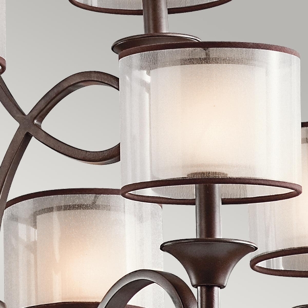 Lacey 9 Licht Kronleuchter - Mission Bronze der Firma Elstead