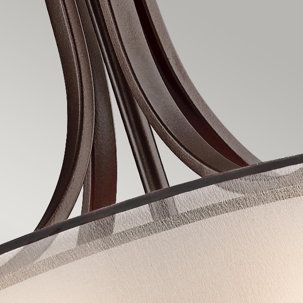 Lacey 4 Light Large Pendelleuchte - Mission Bronze der Firma Elstead