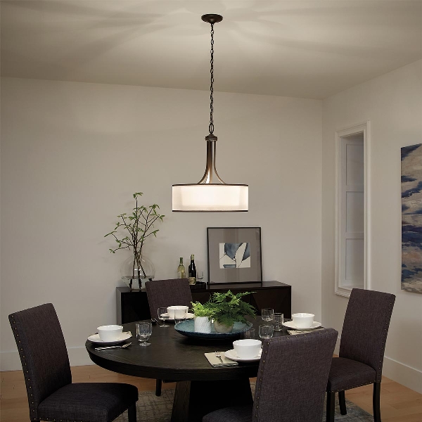Lacey 4 Light Large Pendelleuchte - Mission Bronze der Firma Elstead