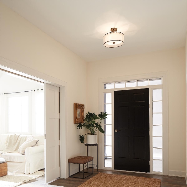 Lacey 3 Light Small Semi-Flush - Mission Bronze der Firma Elstead