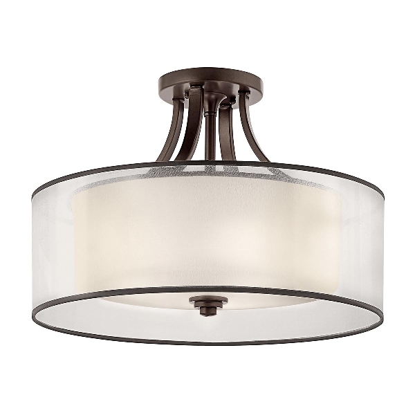Lacey 4 Light Semi-Flush - Mission Bronze der Firma Elstead