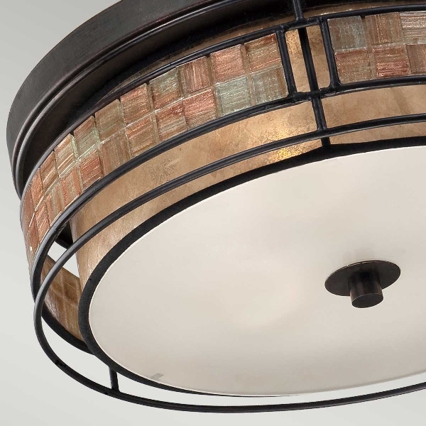 Laguna 3 Licht große bündig - Renaissance-Kupfer der Firma Elstead