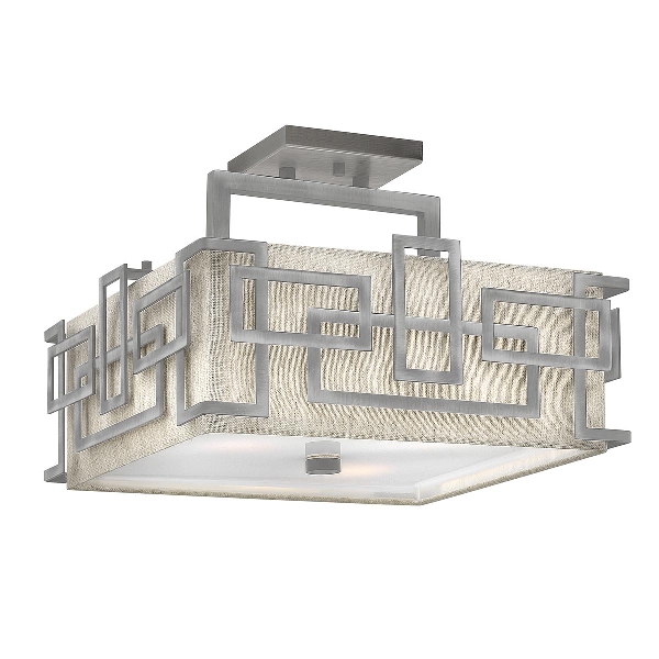 Elstead Lanza 3 Light Semi-Flush - Nickel antik HK-LANZA-SF-AN