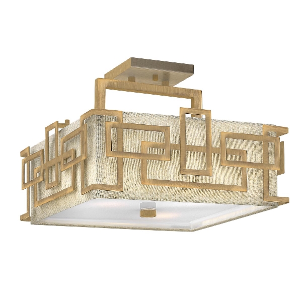 Elstead Lanza 3 Light Semi-Flush - Gebürstete Bronze HK-LANZA-SF-BR