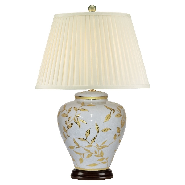 Leaves Brown Gold 1 Light Tischlampe - Braun und Gold der Firma Elstead