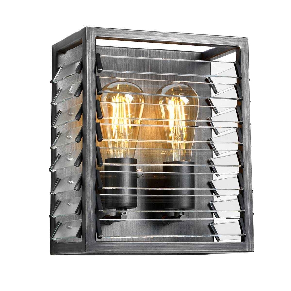 Louvre 2 Light Pendant - Painted Gunmetal der Firma Elstead