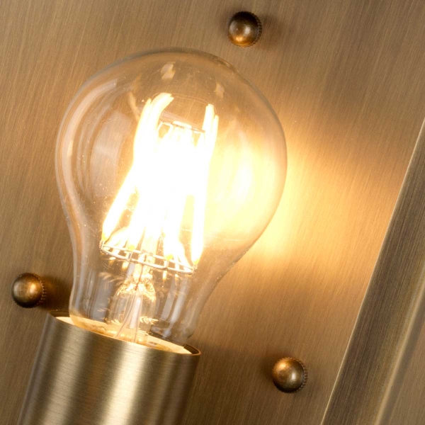 Mansion House 1 Light Wall Lantern - Aged Brass der Firma Elstead