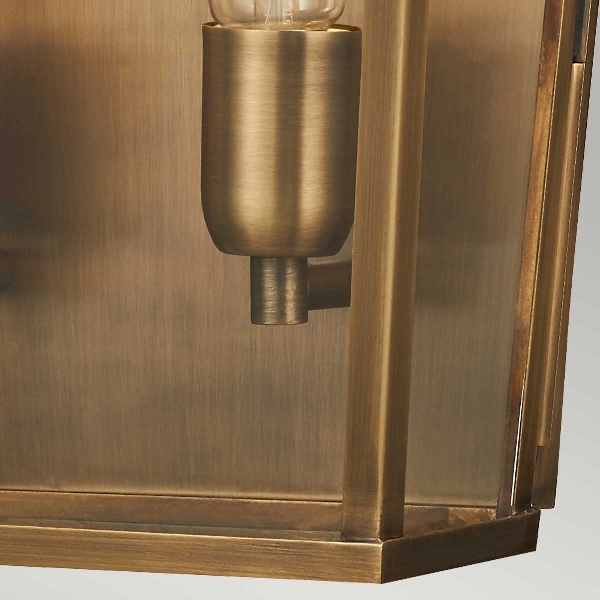 Mansion House 1 Light Large Wall Lantern - Aged Brass der Firma Elstead