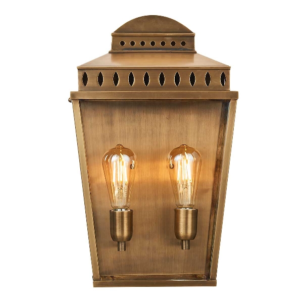 Mansion House 1 Light Large Wall Lantern - Aged Brass der Firma Elstead