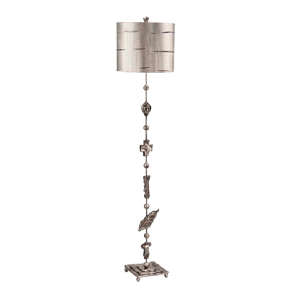 Elstead Fragment 1 Light Floor Lamp - Aged Silver FB-FRAGMENT-FL-S
