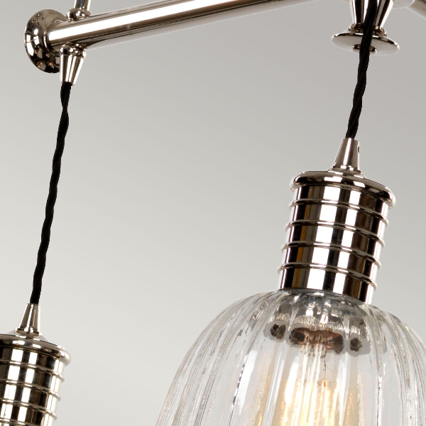 Douille 5 Light Chandelier - Polished Nickel der Firma Elstead