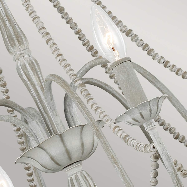Maryville 6 Light Chandelier - Washed Grey der Firma Elstead