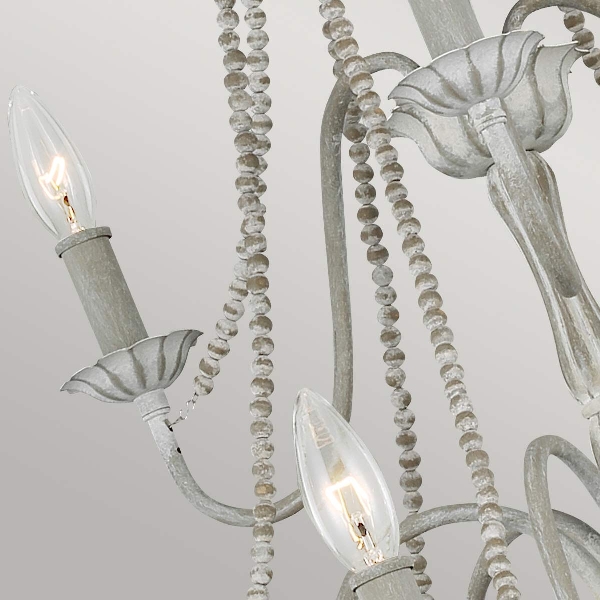 Maryville 9 Light Chandelier - Washed Grey der Firma Elstead