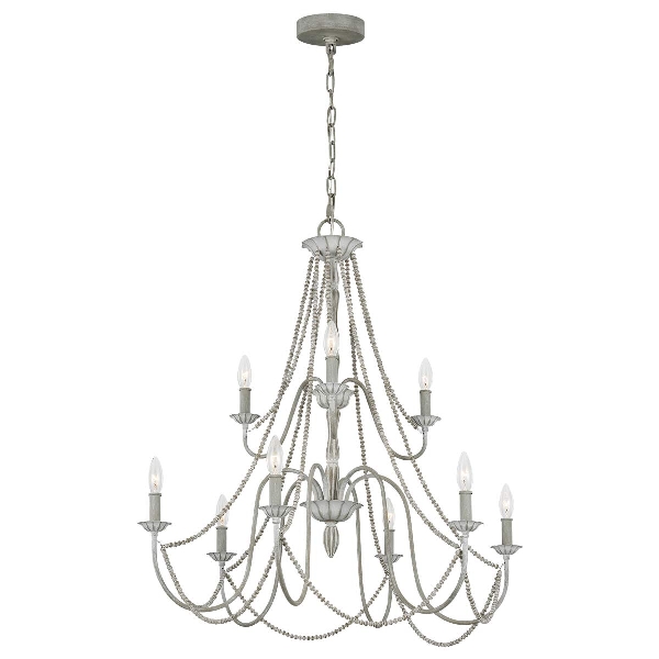 Maryville 9 Light Chandelier - Washed Grey der Firma Elstead