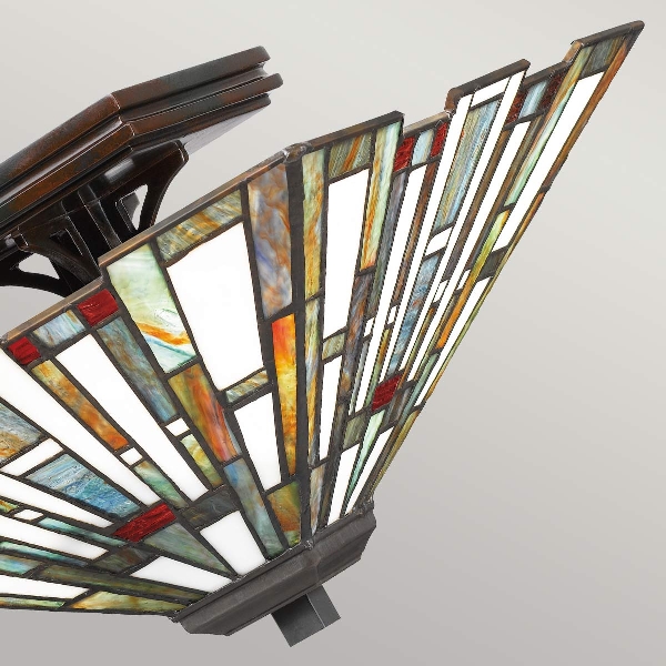 Maybeck 2 Light Flush - Valiant Bronze der Firma Elstead