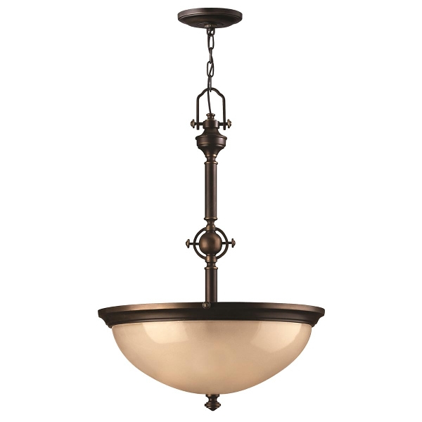 Mayflower 3 Light Pendant - Olde Bronze der Firma Elstead