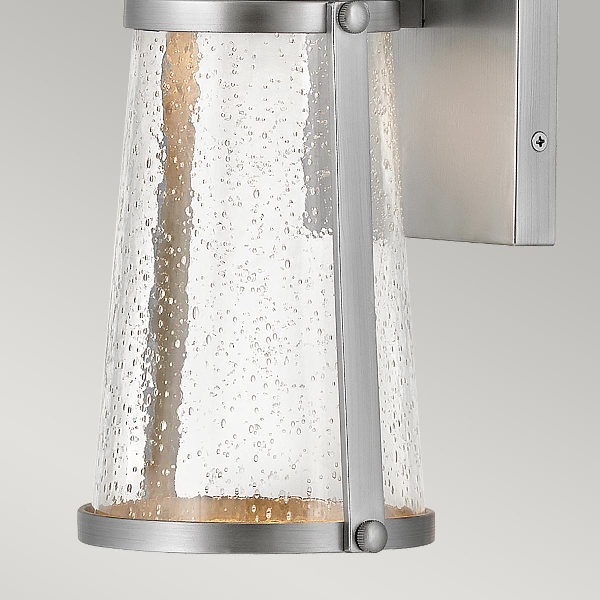 Miles 1 Light Wall Lantern - Painted Satin Nickel der Firma Elstead