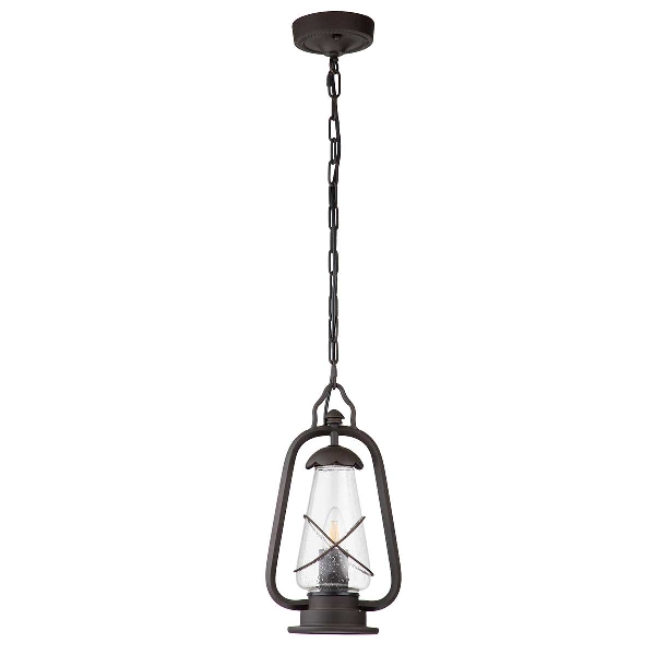 Miners 1 Light Chain Lantern - Bronce antiguo der Firma Elstead