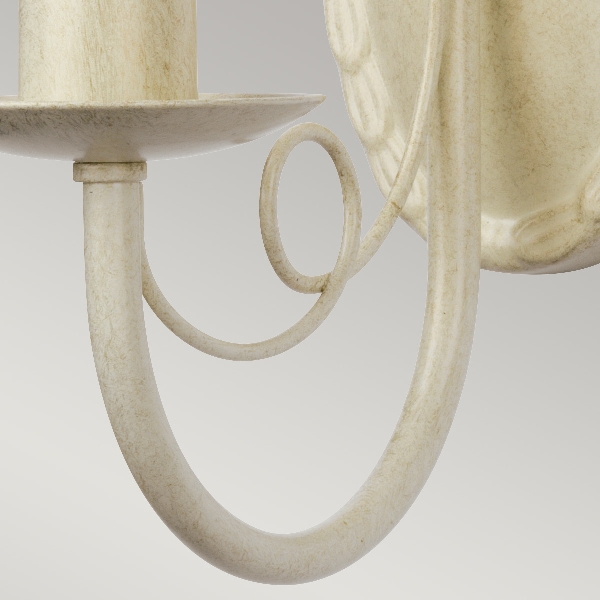 Minster 1 Light Wall Light - Ivory/ Gold Patina der Firma Elstead