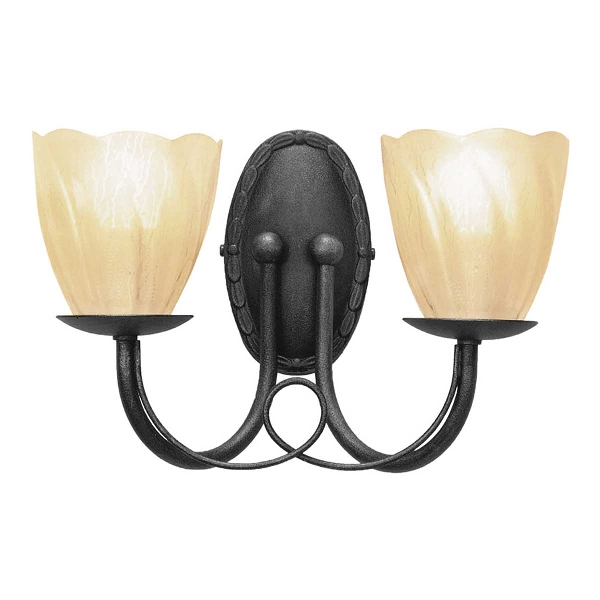 Minster 2 Light Wall Light - Black der Firma Elstead