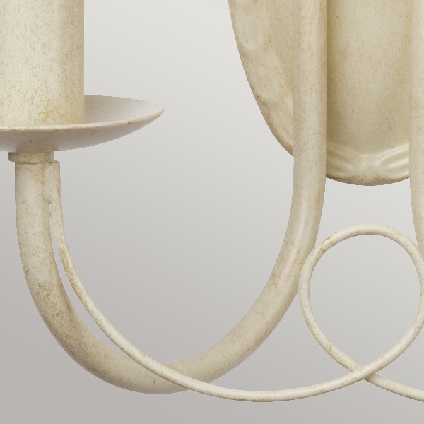 Minster 2 Light Wall Light - Ivory/ Gold Patina der Firma Elstead