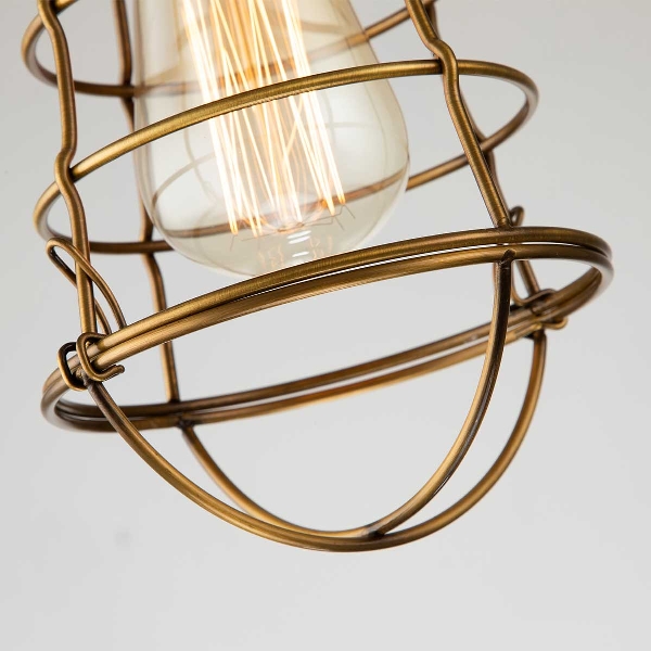 Mixon 1 Light Semi-Flush - Weathered Brass der Firma Elstead