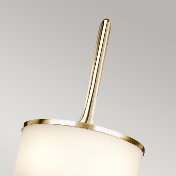 Mona 2 Light Small Wall Light - Polished Brass der Firma Elstead