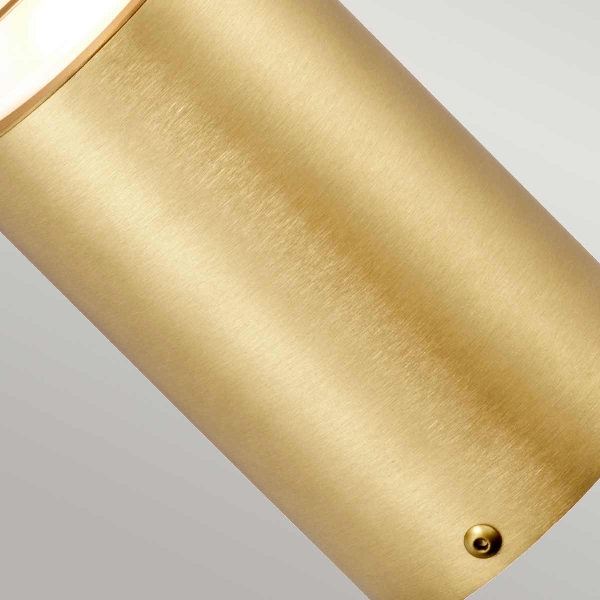 Newbrighton 1 Light Mini Bollard - Brushed Brass der Firma Elstead