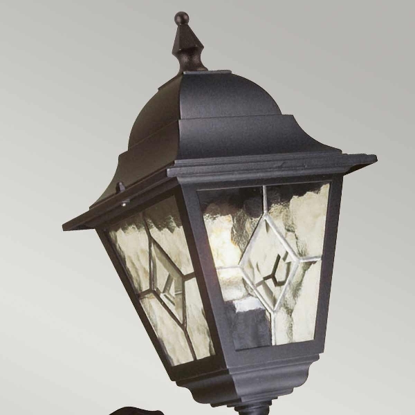Norfolk 1 Light Up Wall Lantern with PIR - Black der Firma Elstead