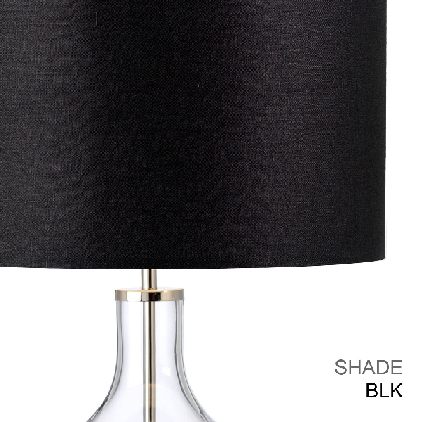 Lámpara de mesa Orb 1 Light (completa con pantalla negra) - níquel pulido con pantalla negra der Firma Elstead