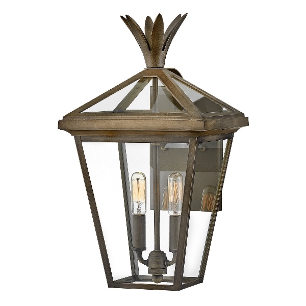 Palma 2lt Medium Wandlaterne - Brünierte Bronze der Firma Elstead