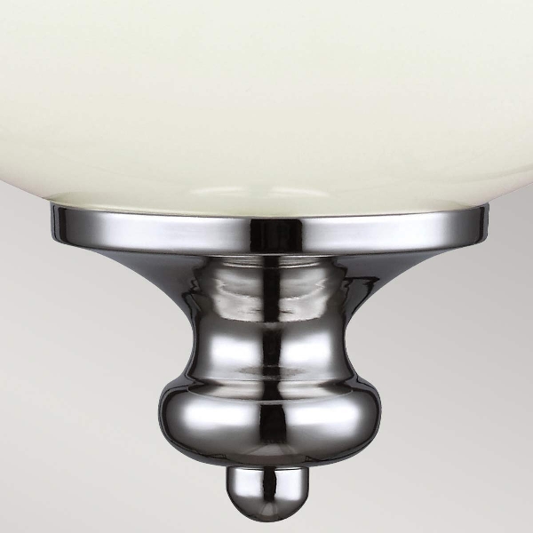 Parkman 1 Leuchte kleine Hängeleuchte - Nickel poliert der Firma Elstead