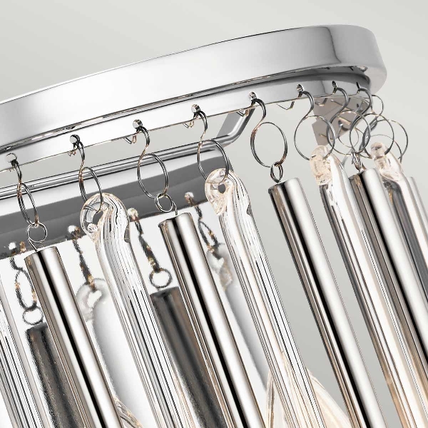 Piper 2 Light Wandleuchte - Poliertes Chrom der Firma Elstead