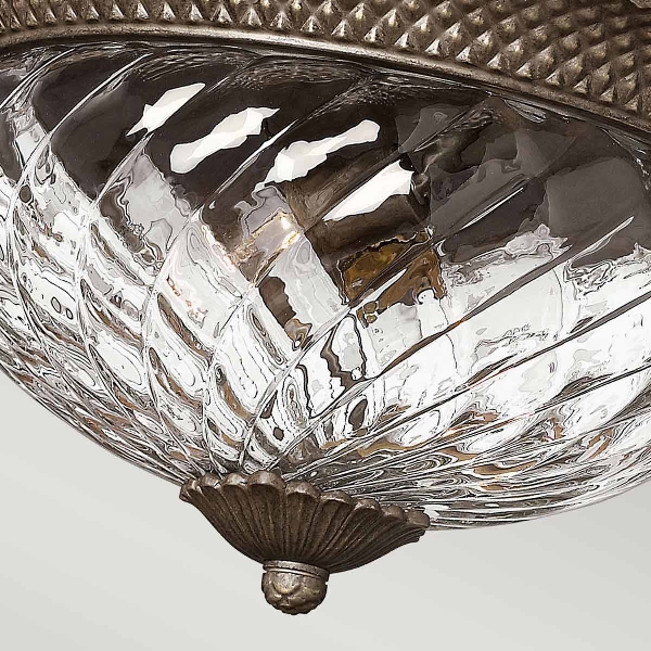 Plantation 3 Licht große bündig - Perle Bronze der Firma Elstead