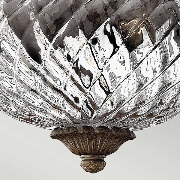 Plantation 2 Licht kleine bündig - Perle Bronze der Firma Elstead