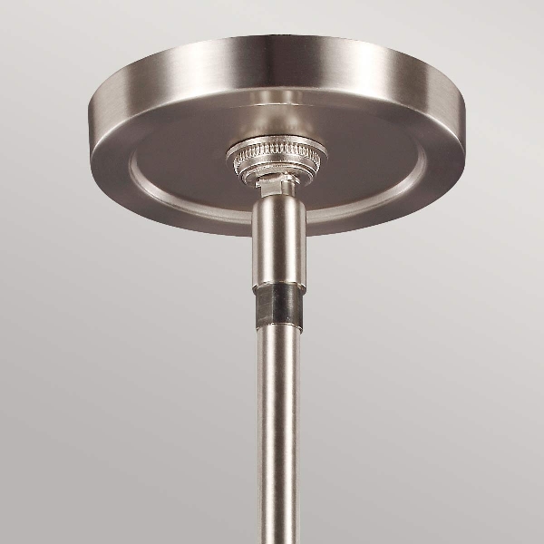 Prospect Park 3 Licht Insel Kronleuchter - Satin Nickel mit Chrom der Firma Elstead