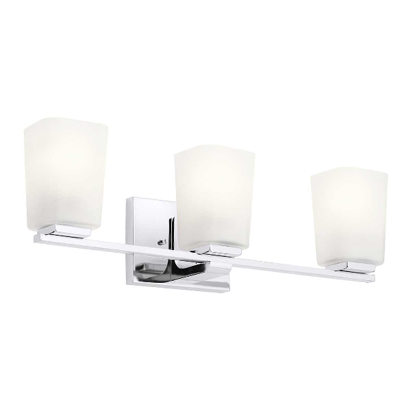 Roehm 3 Licht Wandleuchte - Poliertes Chrom der Firma Elstead