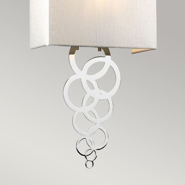 Rosa Medium 1 aplique de pared ligero - cromo pulido der Firma Elstead